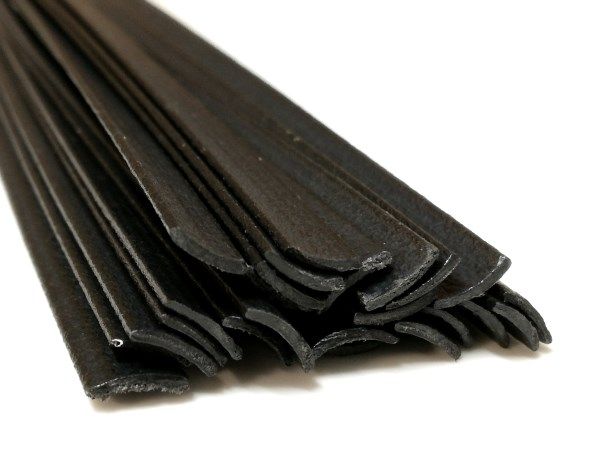 Plastique baguettes de soudure PA GF 8x1mm Plat Noir 25 Barres | az-reptec